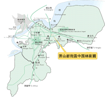 浙江萧山新街盈中园林苗圃地图